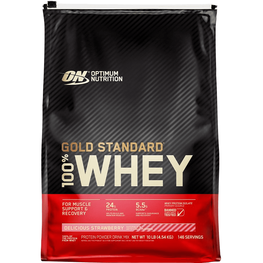 Optimum Nutrition Gold Standard 100% Whey Protein 10 LB Delicious Strawberry